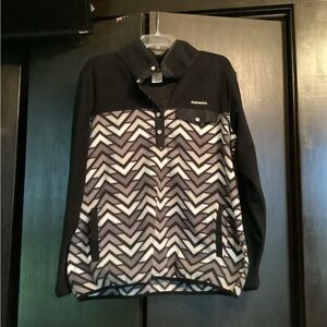 Cinch Black and White Chevron Women's Top